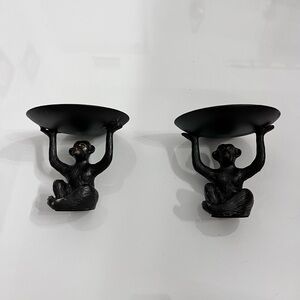 Monkey 🐵 candle holders set